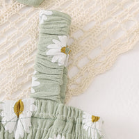 Load image into Gallery viewer, Baby Girls Flower Print Rompers Wholesale 240701148
