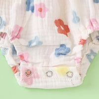 Load image into Gallery viewer, Baby Girls Flower Print Rompers Wholesale 240701148
