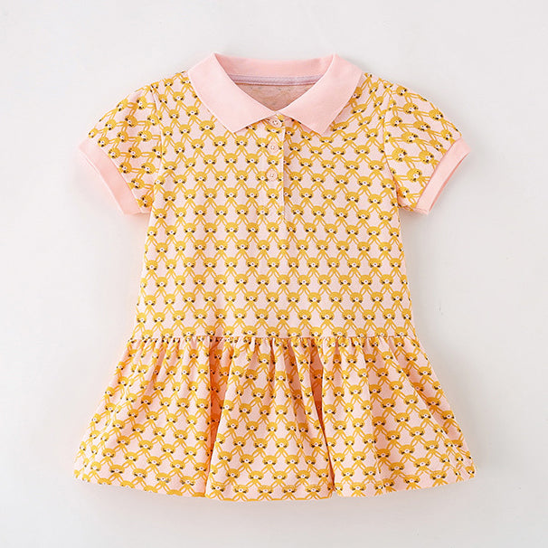 Baby Kid Girls Print Dresses Wholesale 240701150