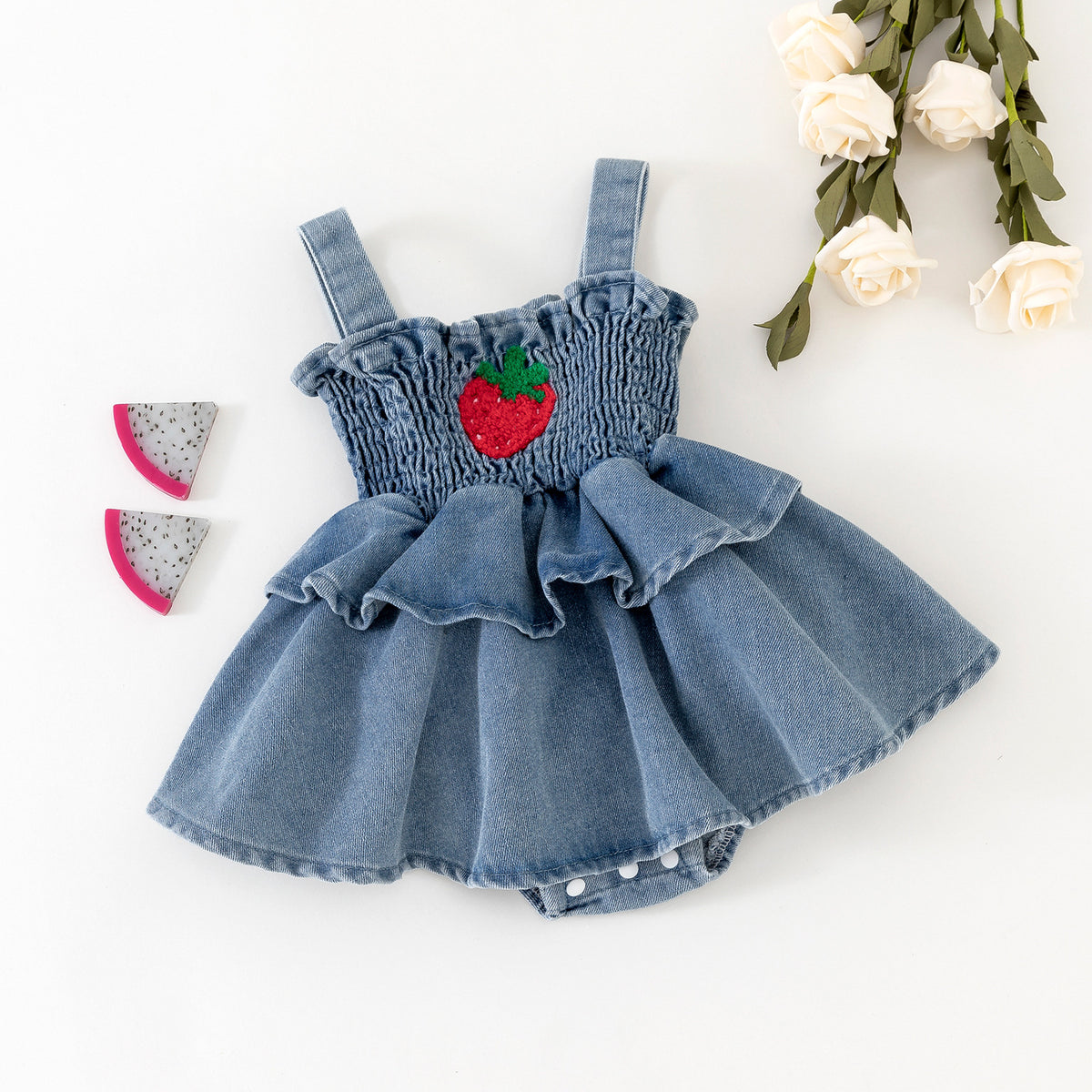 Baby Kid Girls Fruit Rompers Wholesale 240701158