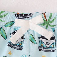 Load image into Gallery viewer, 2 Pieces Set Baby Kid Boys Letters Tops And Car Shorts Wholesale 240701161
