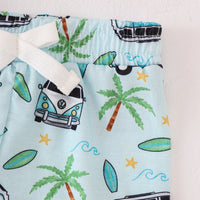 Load image into Gallery viewer, 2 Pieces Set Baby Kid Boys Letters Tops And Car Shorts Wholesale 240701161
