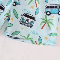 Load image into Gallery viewer, 2 Pieces Set Baby Kid Boys Letters Tops And Car Shorts Wholesale 240701161
