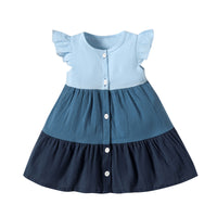 Load image into Gallery viewer, Baby Kid Girls Color-blocking Dresses Wholesale 240701163
