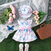 Load image into Gallery viewer, Baby Kid Girls Butterfly Bow Dresses Wholesale 240701166
