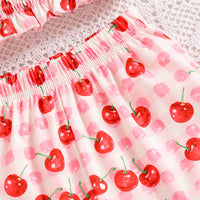 Load image into Gallery viewer, 2 Pieces Set Kid Girls Fruit Print Tops Shorts And Wholesale 240701169
