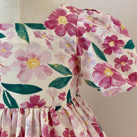 Load image into Gallery viewer, Kid Girls Flower Print Dresses Wholesale 24070117
