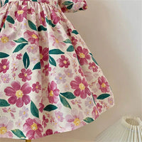 Load image into Gallery viewer, Kid Girls Flower Print Dresses Wholesale 24070117
