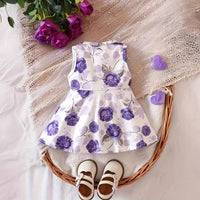 Load image into Gallery viewer, Baby Kid Girls Flower Print Dresses Wholesale 240701173
