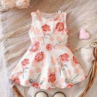 Load image into Gallery viewer, Baby Kid Girls Flower Print Dresses Wholesale 240701173
