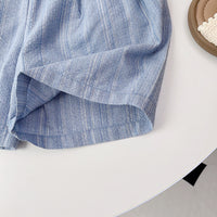 Load image into Gallery viewer, 2 Pieces Set Kid Girls Solid Color Tank Tops And Shorts Wholesale 240701174
