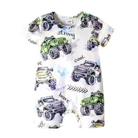 Load image into Gallery viewer, Baby Kid Boys Car Print Rompers Wholesale 240701176
