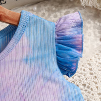 Load image into Gallery viewer, 2 Pieces Set Kid Girls Tie Dye Tank Tops And Shorts Wholesale 240701177
