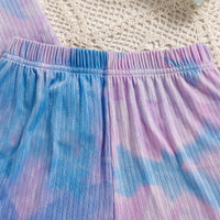 Load image into Gallery viewer, 2 Pieces Set Kid Girls Tie Dye Tank Tops And Shorts Wholesale 240701177
