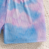 Load image into Gallery viewer, 2 Pieces Set Kid Girls Tie Dye Tank Tops And Shorts Wholesale 240701177

