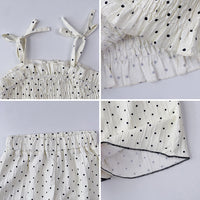 Load image into Gallery viewer, 2 Pieces Set Kid Girls Polka dots Tank Tops And Pants Wholesale 240701179
