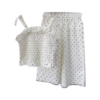 Load image into Gallery viewer, 2 Pieces Set Kid Girls Polka dots Tank Tops And Pants Wholesale 240701179
