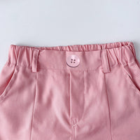 Load image into Gallery viewer, 2 Pieces Set Kid Girls Solid Color Tank Tops And Shorts Wholesale 240701181
