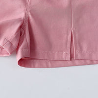 Load image into Gallery viewer, 2 Pieces Set Kid Girls Solid Color Tank Tops And Shorts Wholesale 240701181
