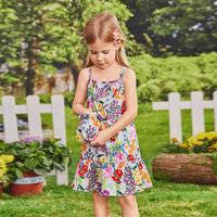 Load image into Gallery viewer, Kid Girls Flower Print Dresses Wholesale 240701182
