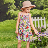 Load image into Gallery viewer, Kid Girls Flower Print Dresses Wholesale 240701182

