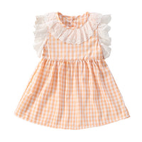Load image into Gallery viewer, Baby Kid Girls Checked Dresses Wholesale 24070119
