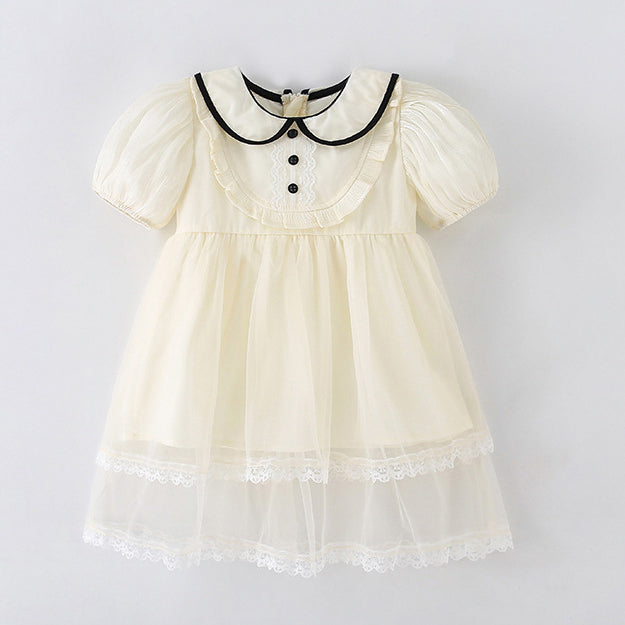 Baby Kid Girls Solid Color Dresses Wholesale 24070129