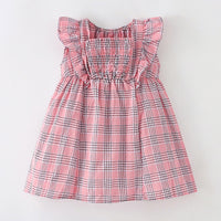 Load image into Gallery viewer, Baby Kid Girls Checked Dresses Wholesale 24070134
