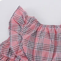 Load image into Gallery viewer, Baby Kid Girls Checked Dresses Wholesale 24070134
