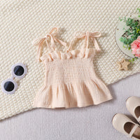 Load image into Gallery viewer, 2 Pieces Set Baby Kid Girls Solid Color Tank Tops And Pants Wholesale 24070138
