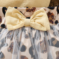 Load image into Gallery viewer, 2 Pieces Set Baby Girls Letters Rompers And Leopard Skirts Wholesale 24070147
