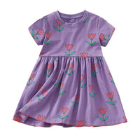 Load image into Gallery viewer, Baby Kid Girls Flower Print Dresses Wholesale 24070150

