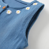 Load image into Gallery viewer, Baby Kid Girls Flower Embroidered Dresses Wholesale 24070169
