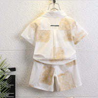 Load image into Gallery viewer, 2 Pieces Set Baby Kid Boys Color-blocking Tops And Shorts Wholesale 24070170
