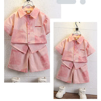 Load image into Gallery viewer, 2 Pieces Set Baby Kid Boys Color-blocking Tops And Shorts Wholesale 24070170
