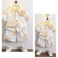 Load image into Gallery viewer, 2 Pieces Set Baby Kid Boys Color-blocking Tops And Shorts Wholesale 24070170
