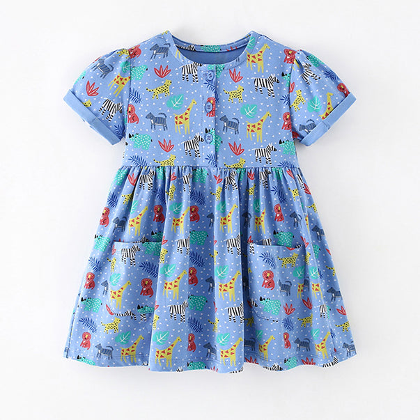 Baby Kid Girls Animals Cartoon Dresses Wholesale 24070183