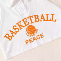 Load image into Gallery viewer, 2 Pieces Set Kid Girls Letters Tank Tops And Solid Color Skirts Wholesale 24070189
