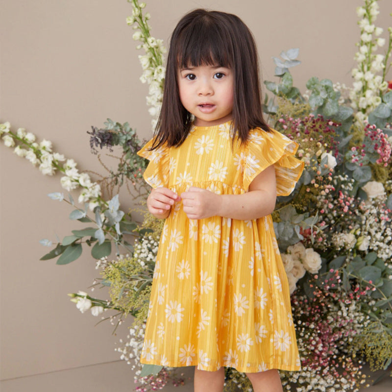 Baby Kid Girls Flower Print Dresses Wholesale 24070195