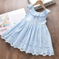 Load image into Gallery viewer, Baby Kid Girls Solid Color Dresses Wholesale 24080203
