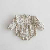 Load image into Gallery viewer, Baby Girls Flower Print Rompers Wholesale 240802104
