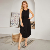 Load image into Gallery viewer, Women Solid Color Dresses Wholesale 24080211
