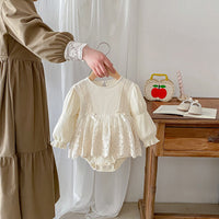 Load image into Gallery viewer, Baby Girls Solid Color Rompers Wholesale 240802110
