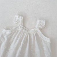 Load image into Gallery viewer, 2 Pieces Set Baby Girls Solid Color Tank Tops And Flower Shorts Wholesale 240802117
