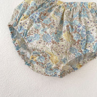 Load image into Gallery viewer, 2 Pieces Set Baby Girls Solid Color Tank Tops And Flower Shorts Wholesale 240802117
