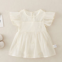 Load image into Gallery viewer, Baby Girls Solid Color Dresses Wholesale 240802120
