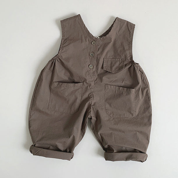 Baby Kid Boys Solid Color Jumpsuits Wholesale 240802122