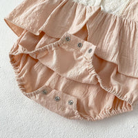 Load image into Gallery viewer, Baby Girls Solid Color Rompers Wholesale 240802127
