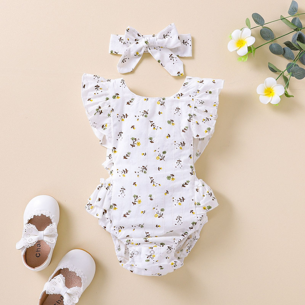 Baby Kid Girls Flower Rompers Wholesale 24080213