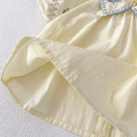 Load image into Gallery viewer, 2 Pieces Set Baby Kid Girls Flower Embroidered Tops And Shorts Wholesale 240802135
